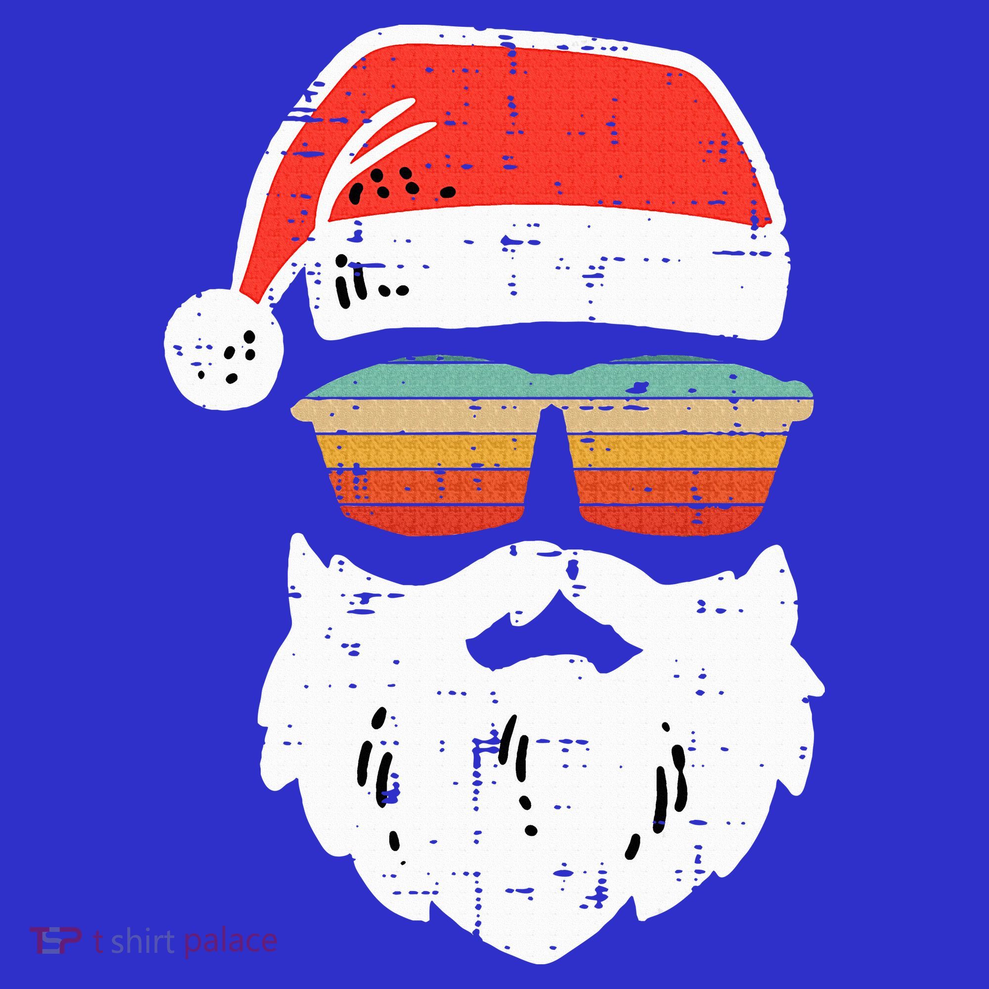 Santa Face Retro Sunglasses Christmas Xmas Visor
