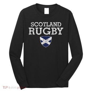 Scottish Flag Rugby Long Sleeve Shirt