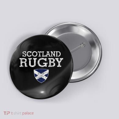 Scottish Flag Rugby Button