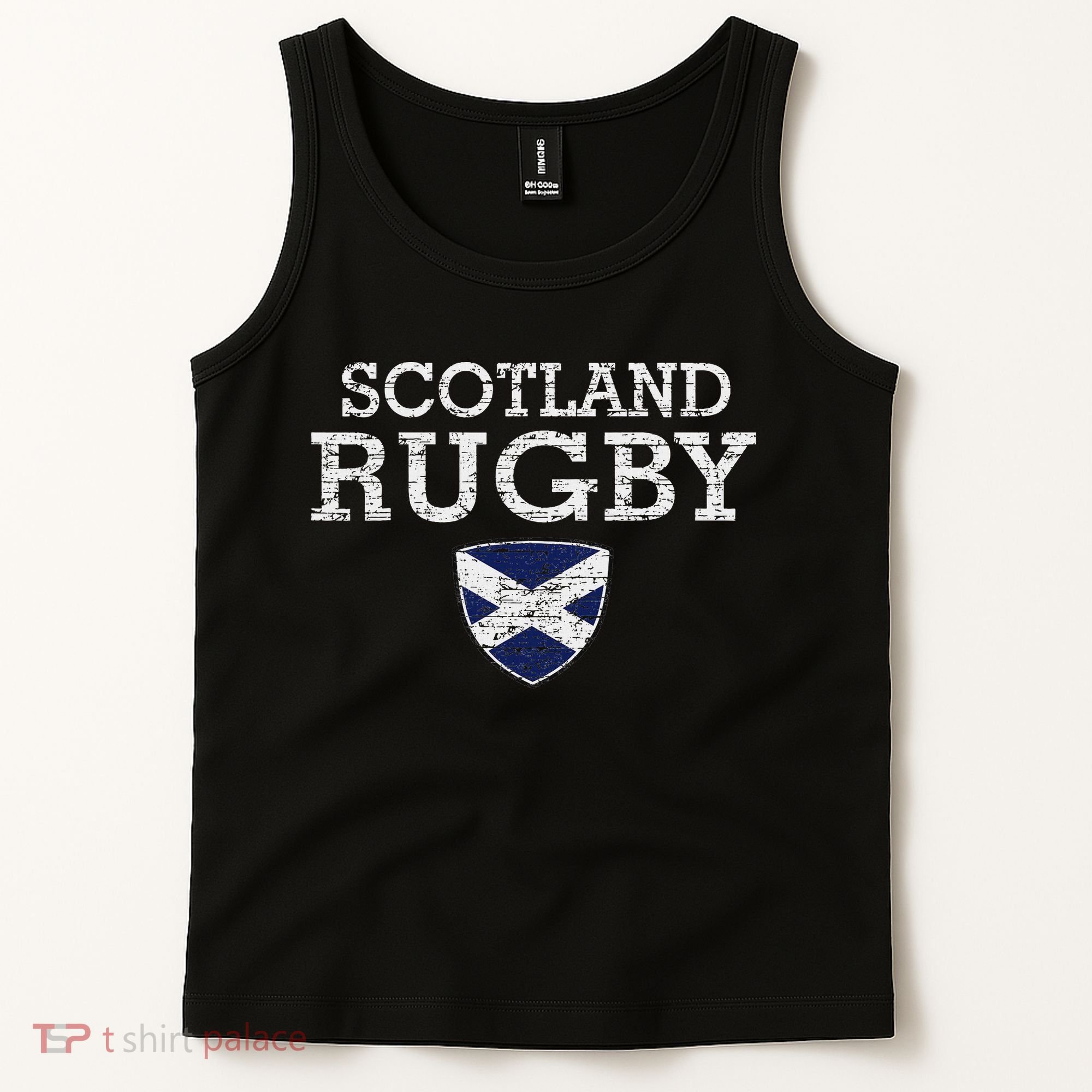 Scottish Flag Rugby Tank Top