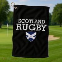 Scottish Flag Rugby Golf Towel thumb 1