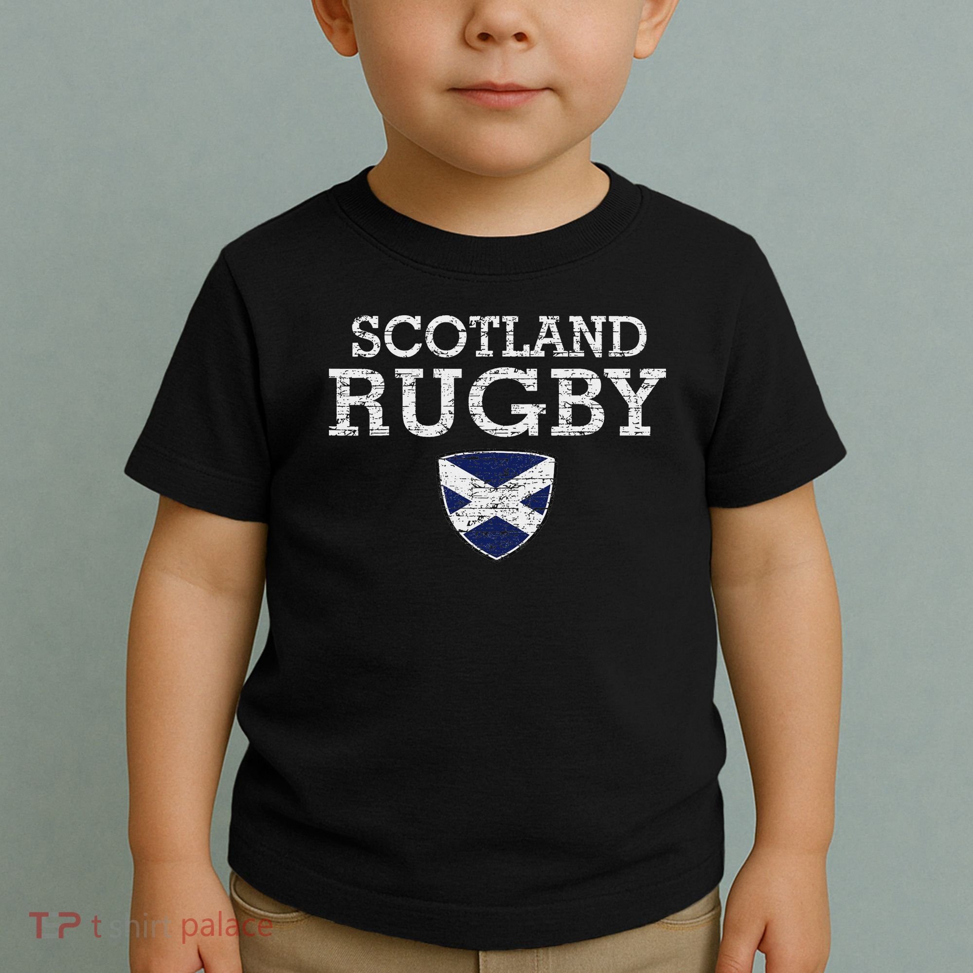 Scottish Flag Rugby Toddler T-Shirt