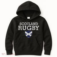 Scottish Flag Rugby Kids Hoodie thumb 0