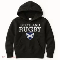 Scottish Flag Rugby Kids Hoodie thumb 0