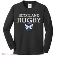 Scottish Flag Rugby Kids Long Sleeve Shirt thumb 0