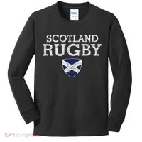 Scottish Flag Rugby Kids Long Sleeve Shirt thumb 0