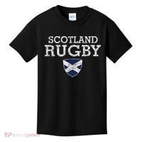 Scottish Flag Rugby Kids T-Shirt thumb 0