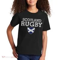 Scottish Flag Rugby Kids T-Shirt thumb 2