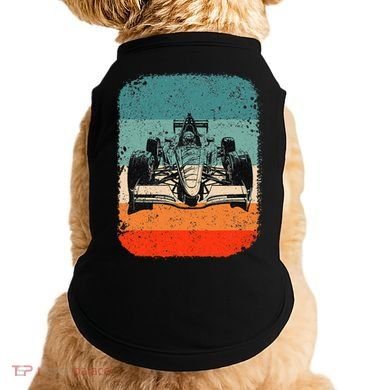 Sunset Formula Racing Race Car Silhouette Doggie Tank
