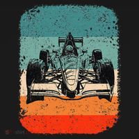 Sunset Formula Racing Race Car Silhouette USA-Made Doggie Bandana thumb 2