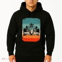 Sunset Formula Racing Race Car Silhouette Hoodie thumb 2