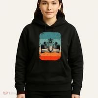 Sunset Formula Racing Race Car Silhouette Hoodie thumb 5