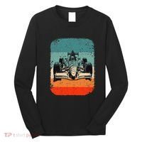Sunset Formula Racing Race Car Silhouette Long Sleeve Shirt thumb 0