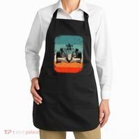 Sunset Formula Racing Race Car Silhouette Apron thumb 2