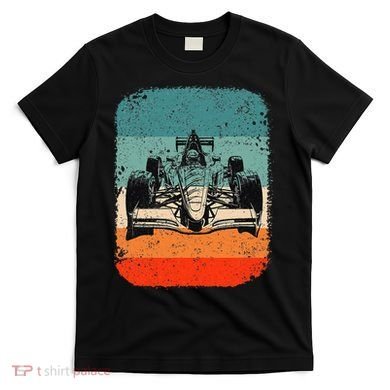 Sunset Formula Racing Race Car Silhouette T-Shirt