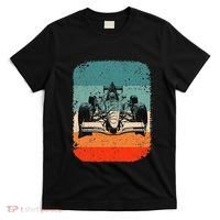 Sunset Formula Racing Race Car Silhouette T-Shirt thumb 0