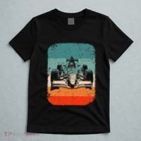 Sunset Formula Racing Race Car Silhouette T-Shirt thumb 5