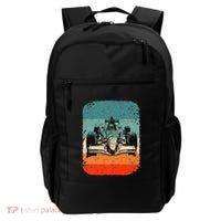 Sunset Formula Racing Race Car Silhouette Backpack thumb 0