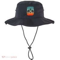 Sunset Formula Racing Race Car Silhouette Bucket Hat thumb 0