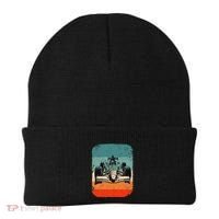 Sunset Formula Racing Race Car Silhouette Beanie thumb 0