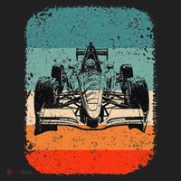 Sunset Formula Racing Race Car Silhouette Beanie thumb 2