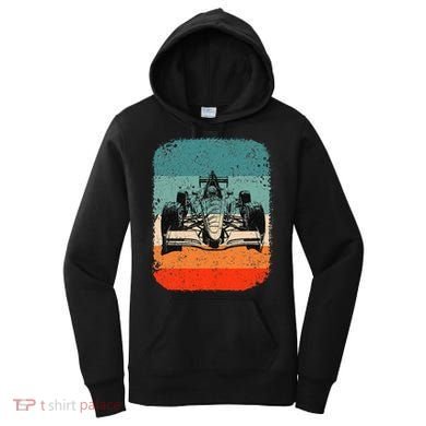 Sunset Formula Racing Race Car Silhouette Women's Hoodie