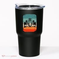 Sunset Formula Racing Race Car Silhouette Tumbler thumb 0