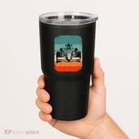 Sunset Formula Racing Race Car Silhouette Tumbler thumb 2