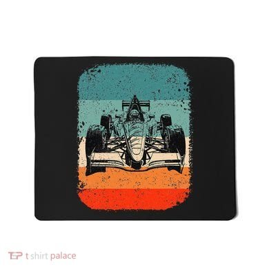 Sunset Formula Racing Race Car Silhouette Mousepad