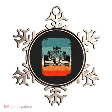 Sunset Formula Racing Race Car Silhouette Ornament