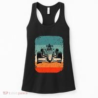 Sunset Formula Racing Race Car Silhouette Women's Tank Top thumb 0