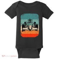Sunset Formula Racing Race Car Silhouette Baby Bodysuit thumb 0