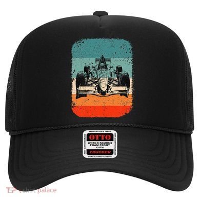 Sunset Formula Racing Race Car Silhouette Hat