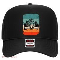 Sunset Formula Racing Race Car Silhouette Hat thumb 0