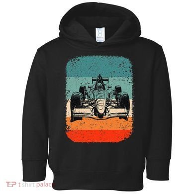 Sunset Formula Racing Race Car Silhouette Toddler Hoodie