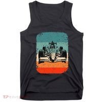 Sunset Formula Racing Race Car Silhouette Tank Top thumb 0