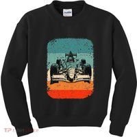 Sunset Formula Racing Race Car Silhouette Kids Sweatshirt thumb 0