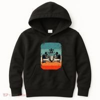 Sunset Formula Racing Race Car Silhouette Kids Hoodie thumb 0