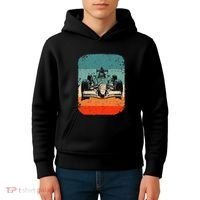 Sunset Formula Racing Race Car Silhouette Kids Hoodie thumb 4