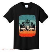 Sunset Formula Racing Race Car Silhouette Kids T-Shirt thumb 0