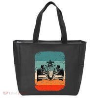 Sunset Formula Racing Race Car Silhouette Tote Bag thumb 0