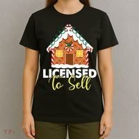 Santas Favorite Real Estate Agent Christmas Pajama Realtor T-Shirt thumb 4