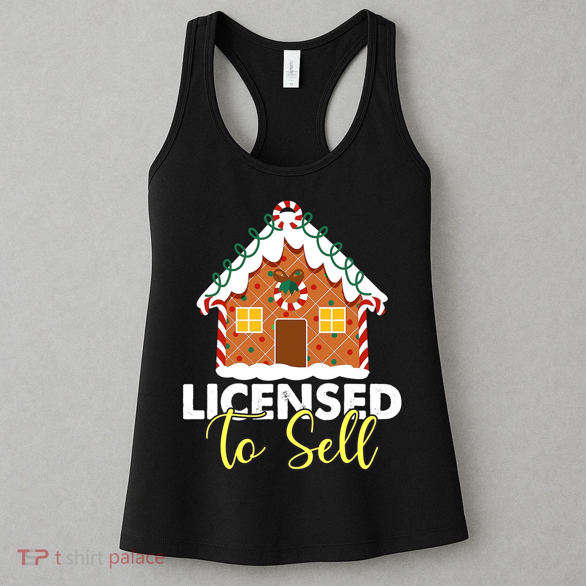 Santas Favorite Real Estate Agent Christmas Pajama Realtor Women's Tank Top