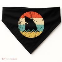 Shark Fin Retro Style Shark USA-Made Doggie Bandana thumb 0