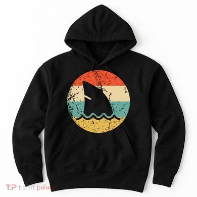 Shark Fin Retro Style Shark Hoodie