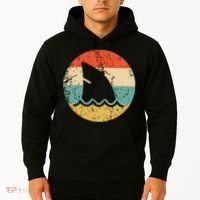 Shark Fin Retro Style Shark Hoodie thumb 2