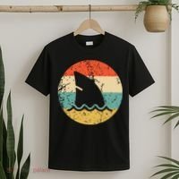Shark Fin Retro Style Shark T-Shirt thumb 2