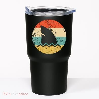Shark Fin Retro Style Shark Tumbler