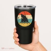 Shark Fin Retro Style Shark Tumbler thumb 2