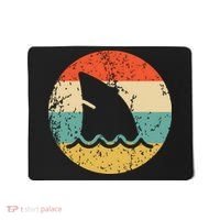 Shark Fin Retro Style Shark Mousepad thumb 0